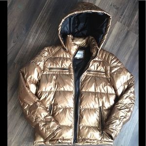 Guess Gold Puffer Medium